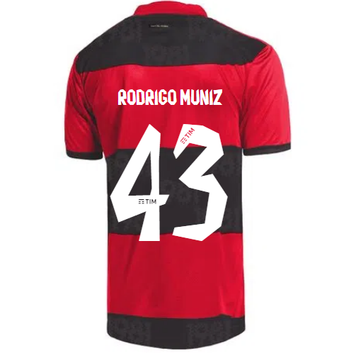 2021/22 Flamengo Home Kit Soccer Jersey RODRIGO MUNIZ #43